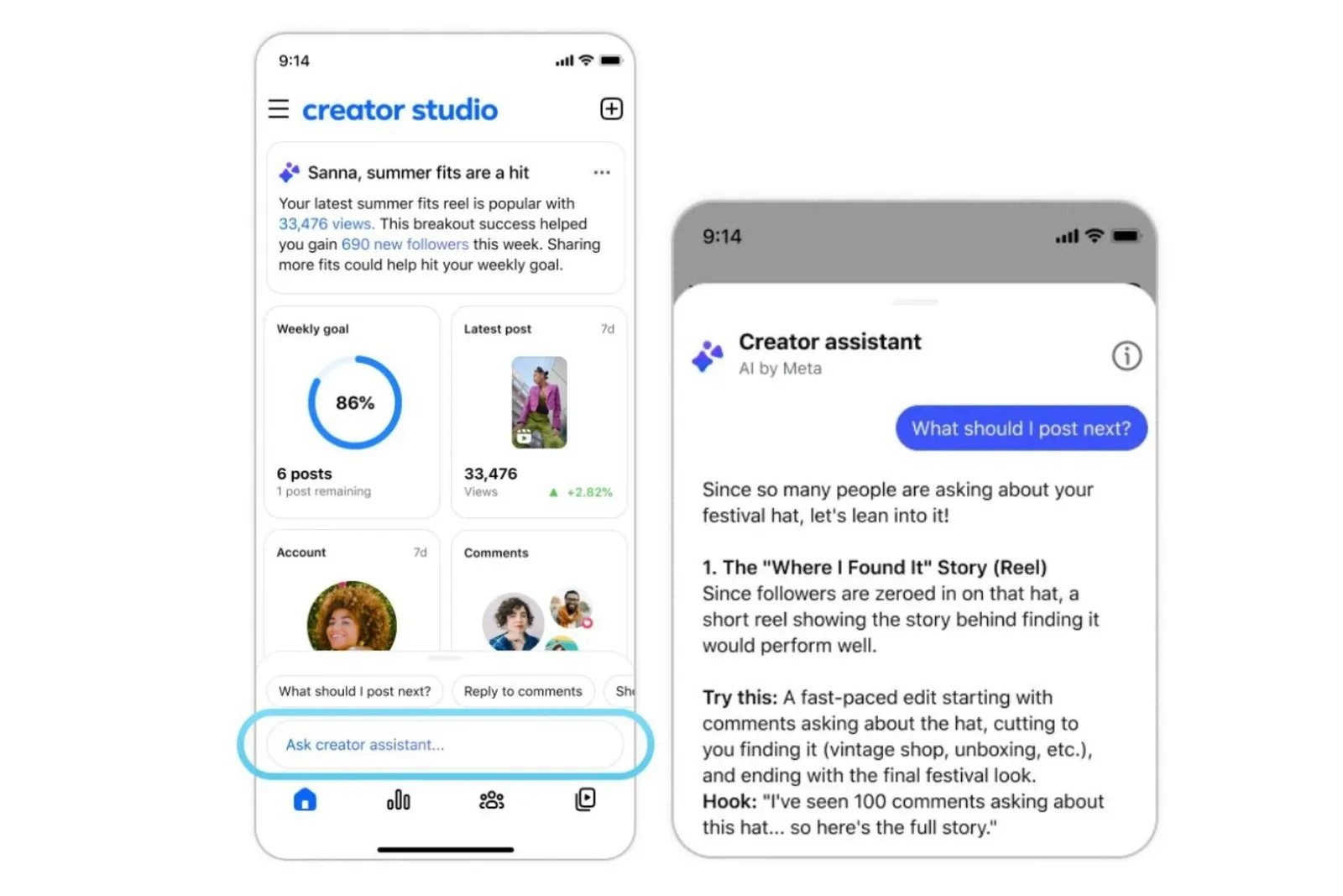 Meta revives Creator Studio as AI companion app