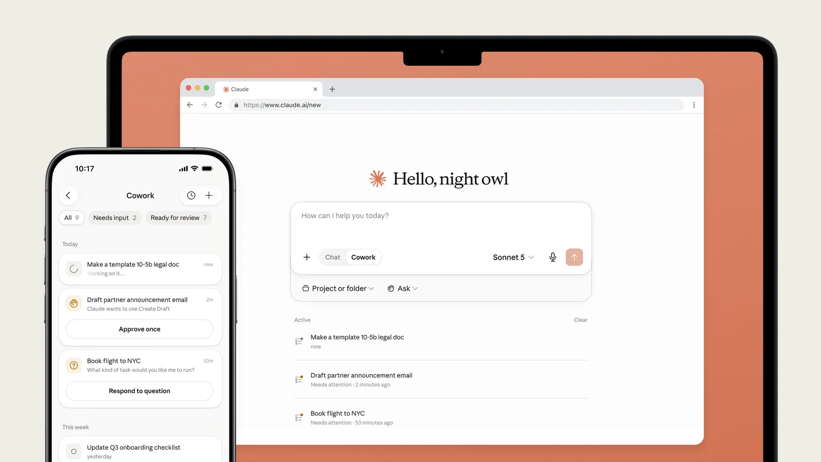 Anthropic brings Claude Cowork to mobile and web