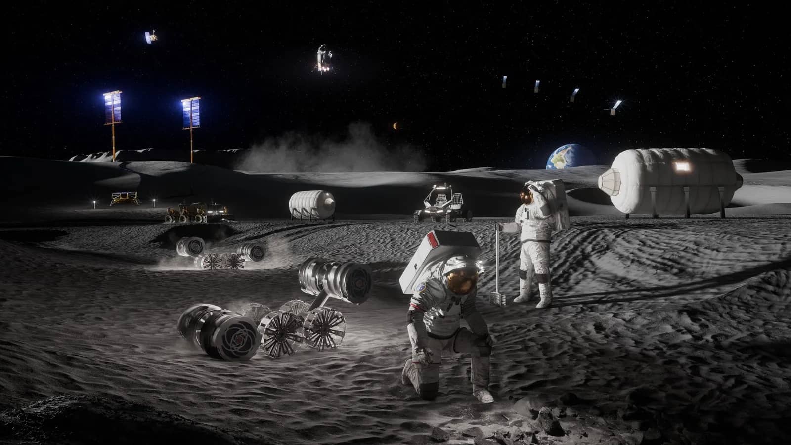 NASA Awards Four New Lunar Lander Contracts for Moon Base